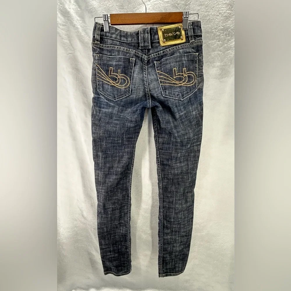 Bebe Vintage Low Rise Blue Jeans Size 27 - Picture 3 of 8